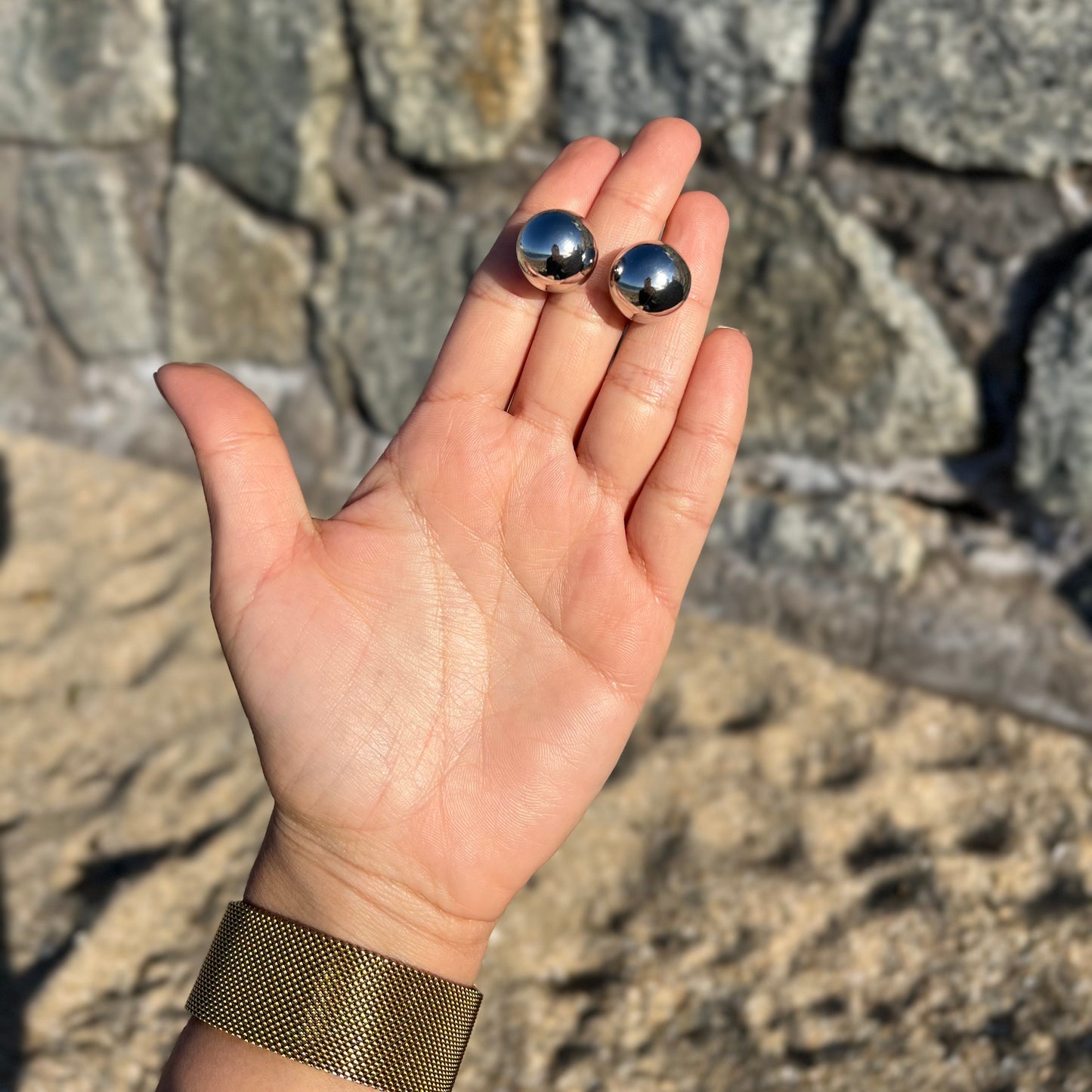 Aros Balines Doble Silver