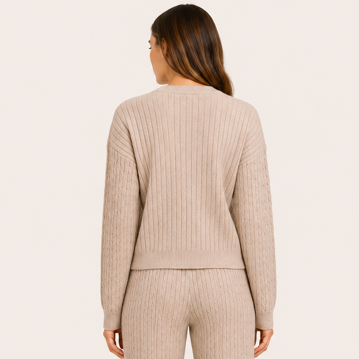 Cardigan Forrado Nude