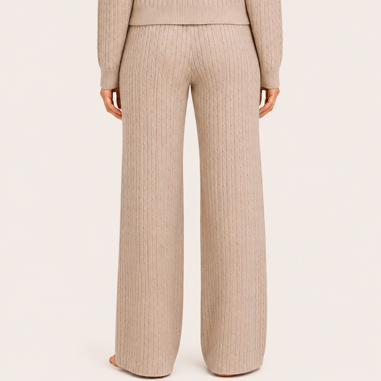Pantalón Forrado Elasticado Nude