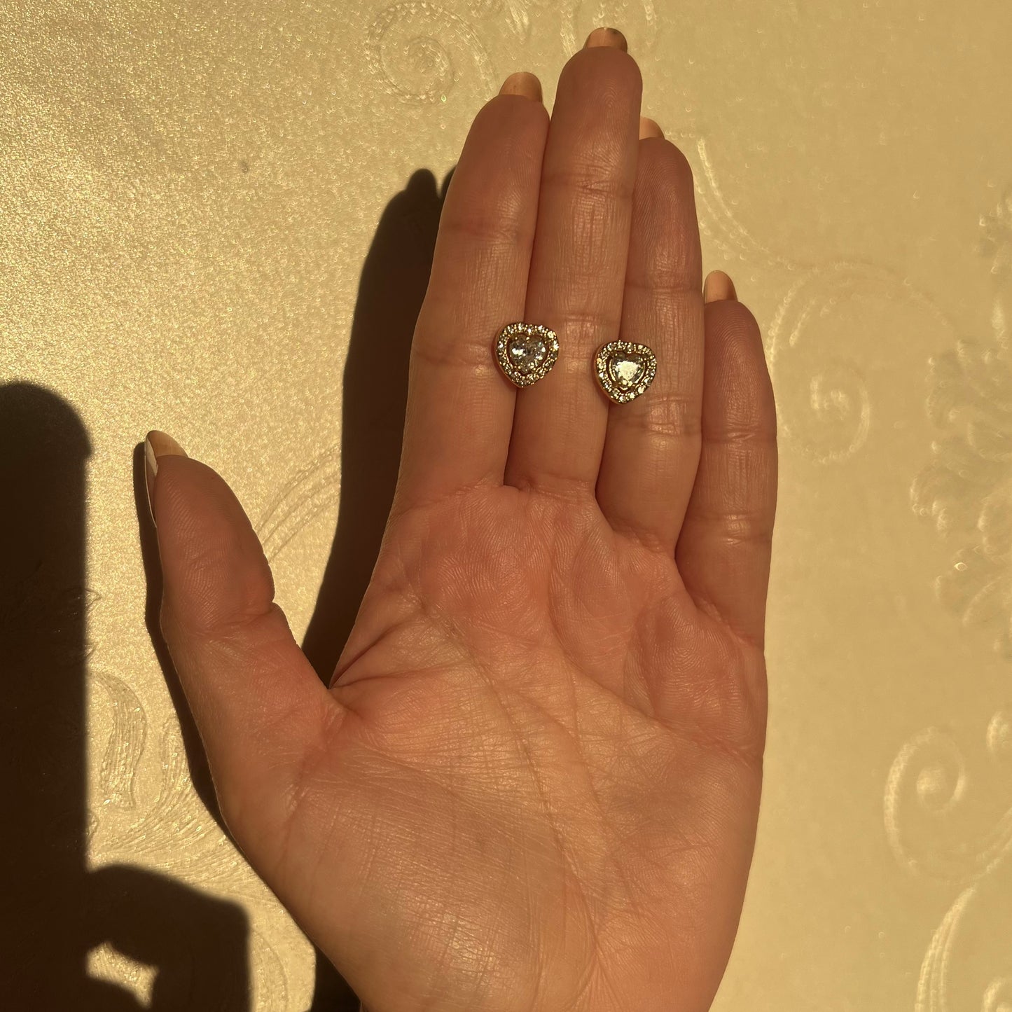 Aros Corazón Gold