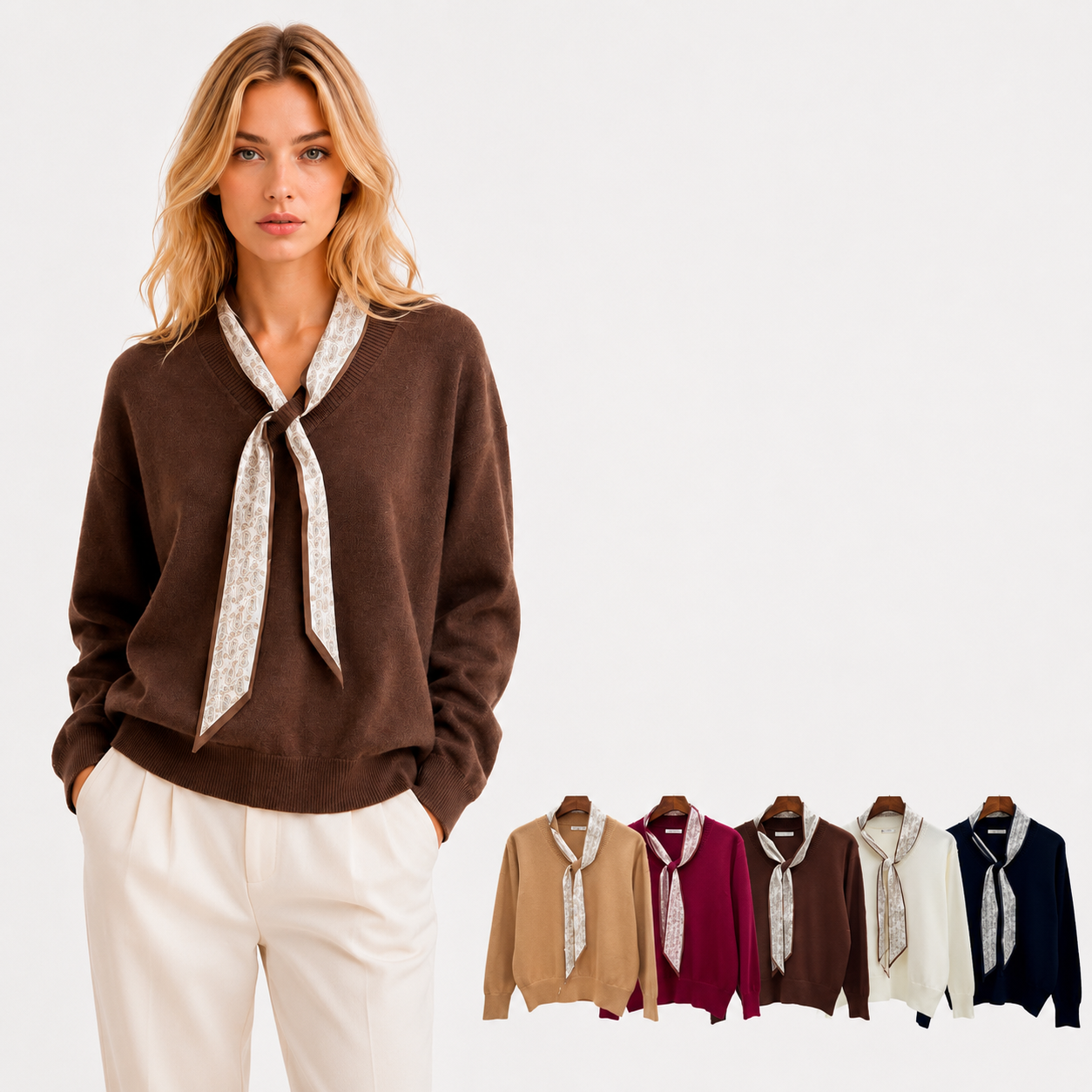 Sweater con Pañuelo