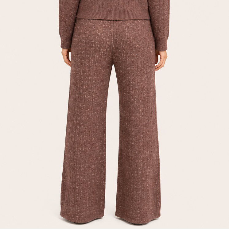 Pantalón Forrado Elasticado Marrón