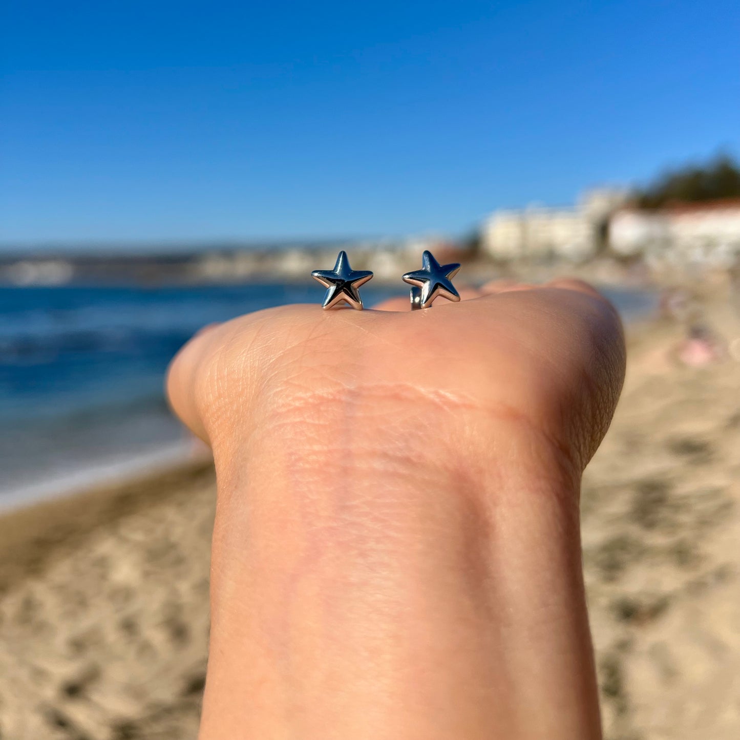 Aros Estrellas Mini Silver