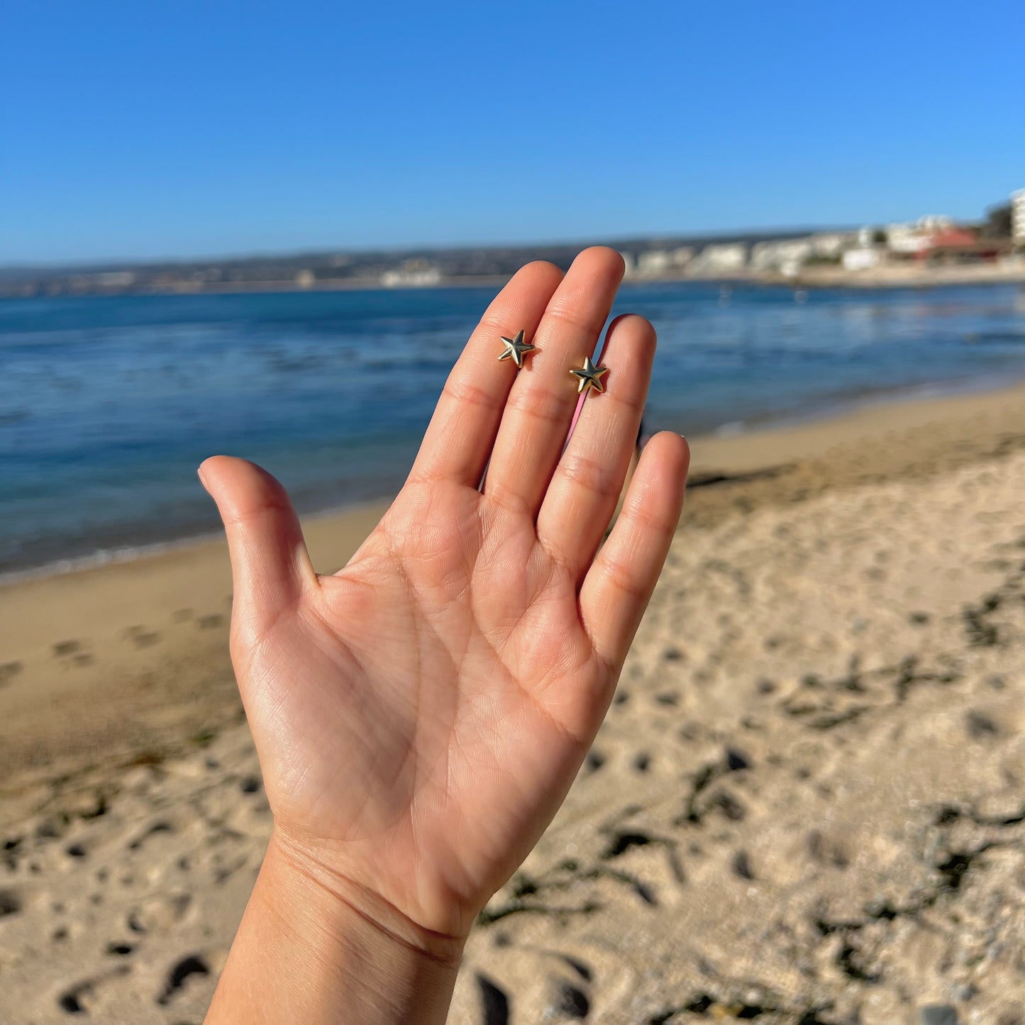 Aros Estrellas Mini Gold