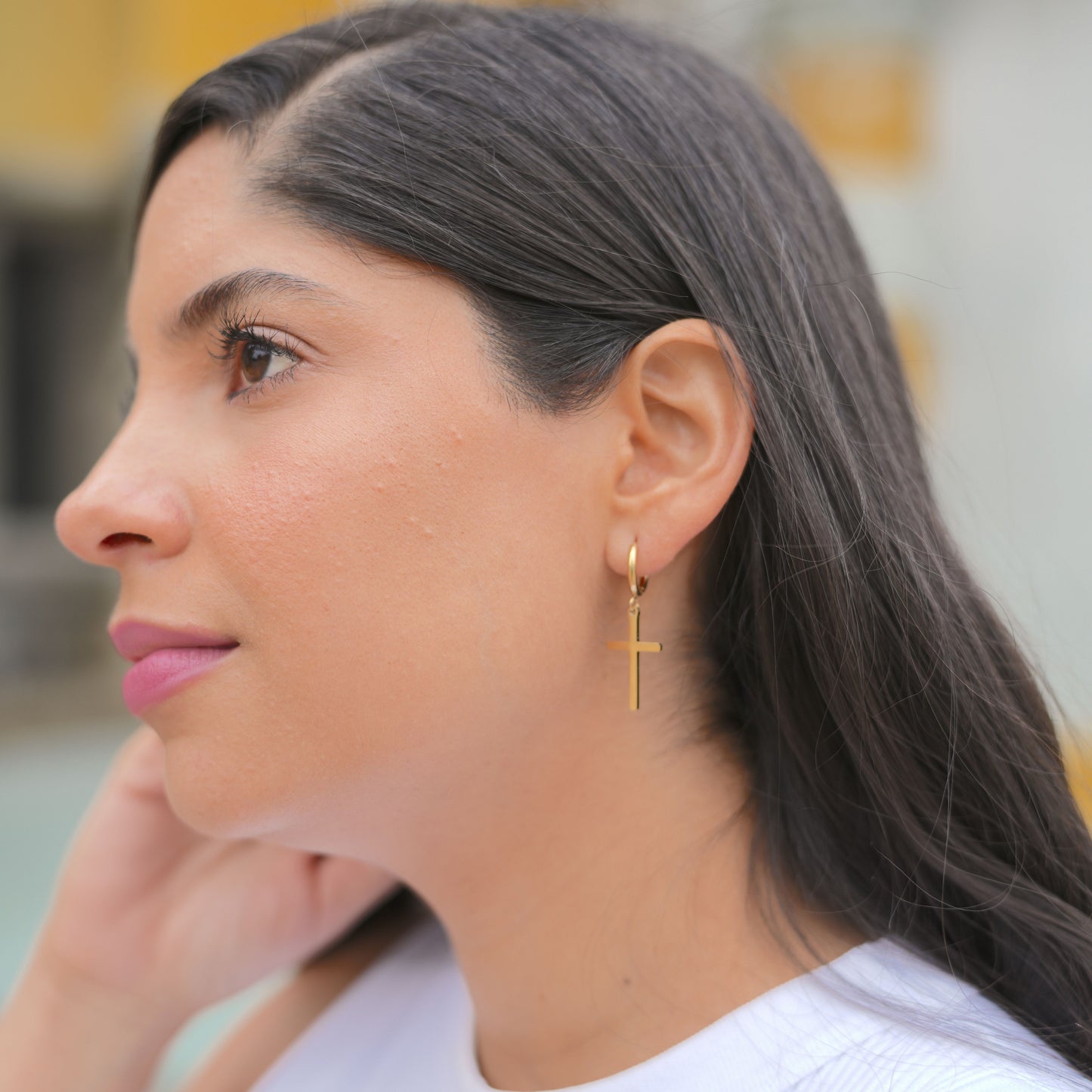 Aros Cruz Gold