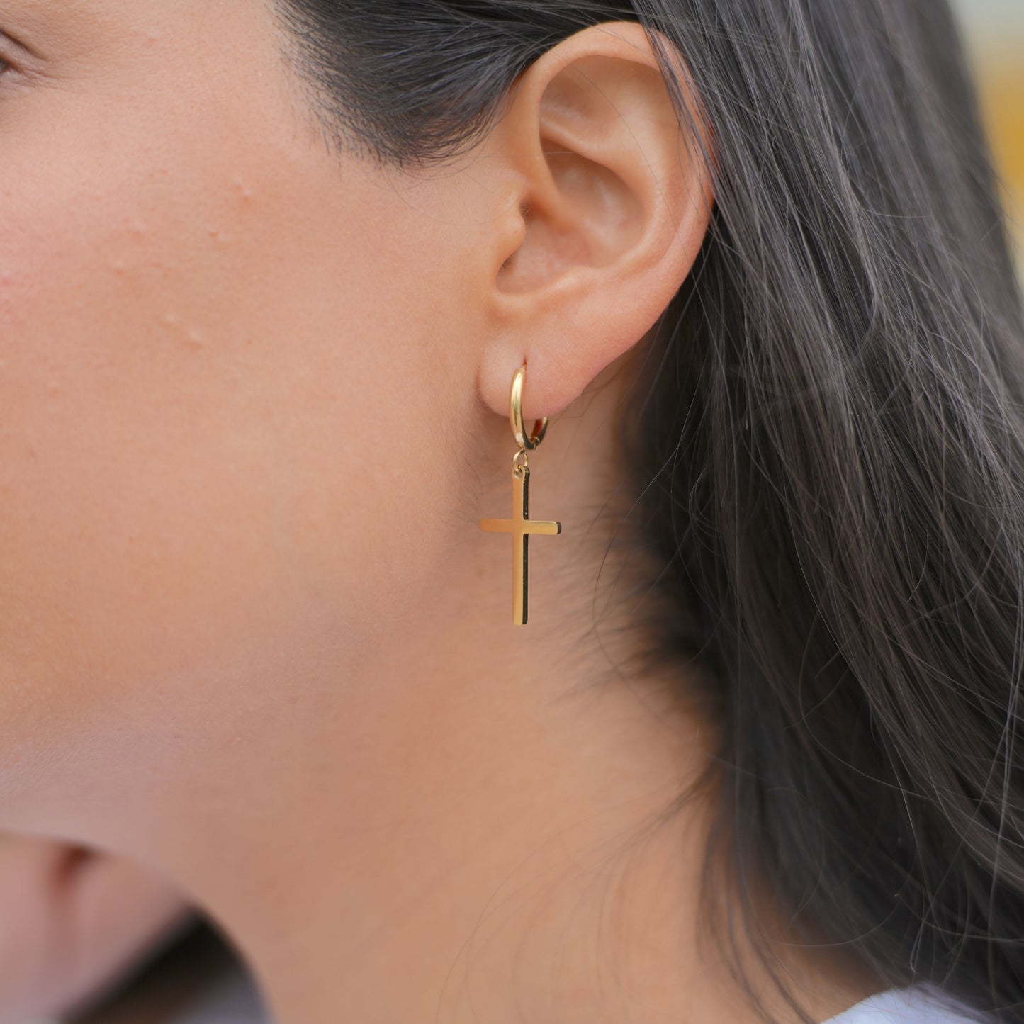 Aros Cruz Gold
