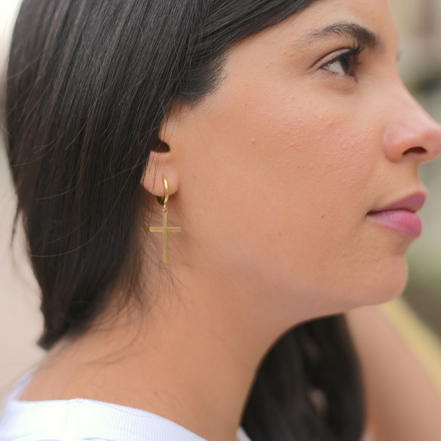 Aros Cruz Gold