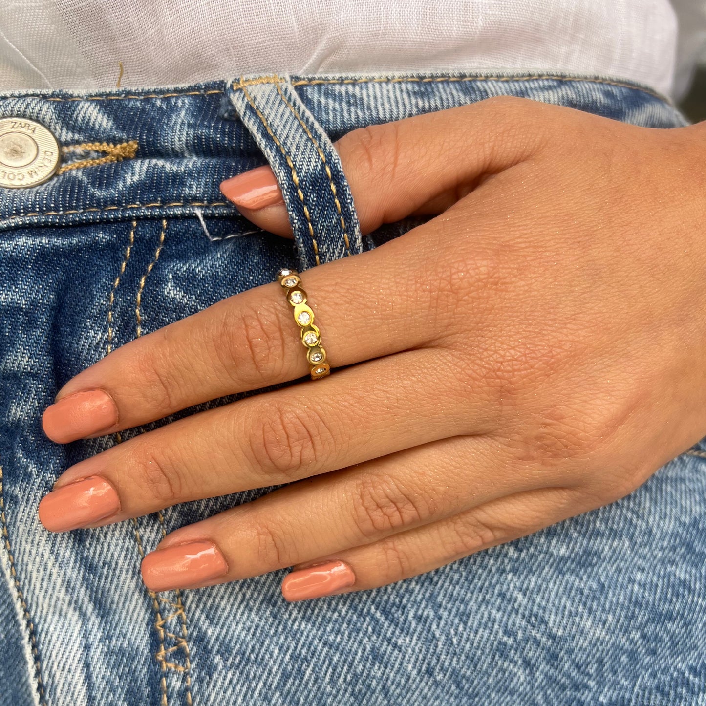 Anillo Puntos Brillantes