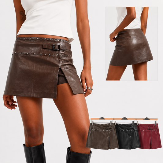 Falda Short Eco Cuero