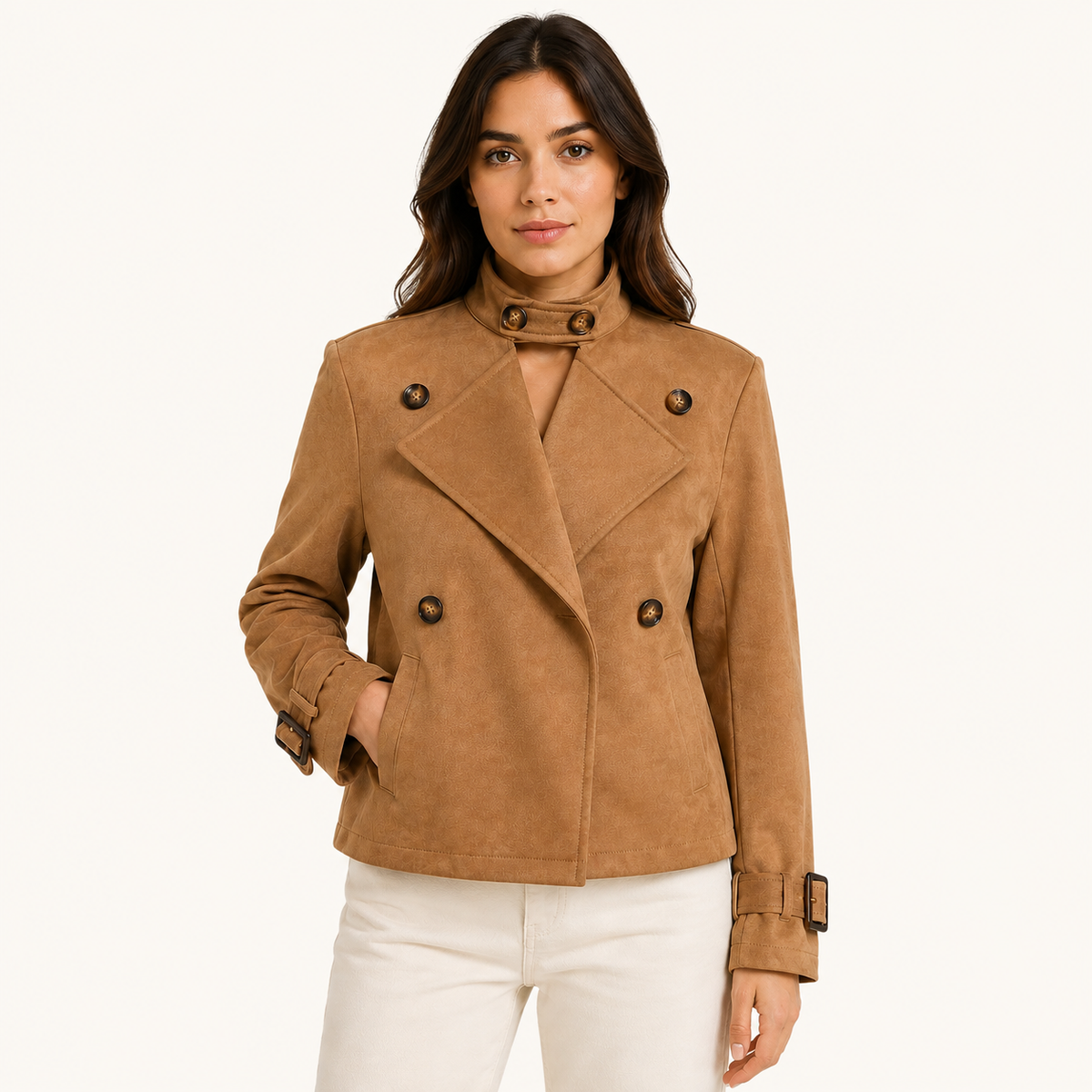 Chaqueta Tercio Pelo Marron