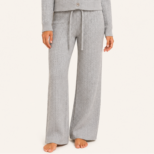 Pantalón Forrado Elasticado Gris