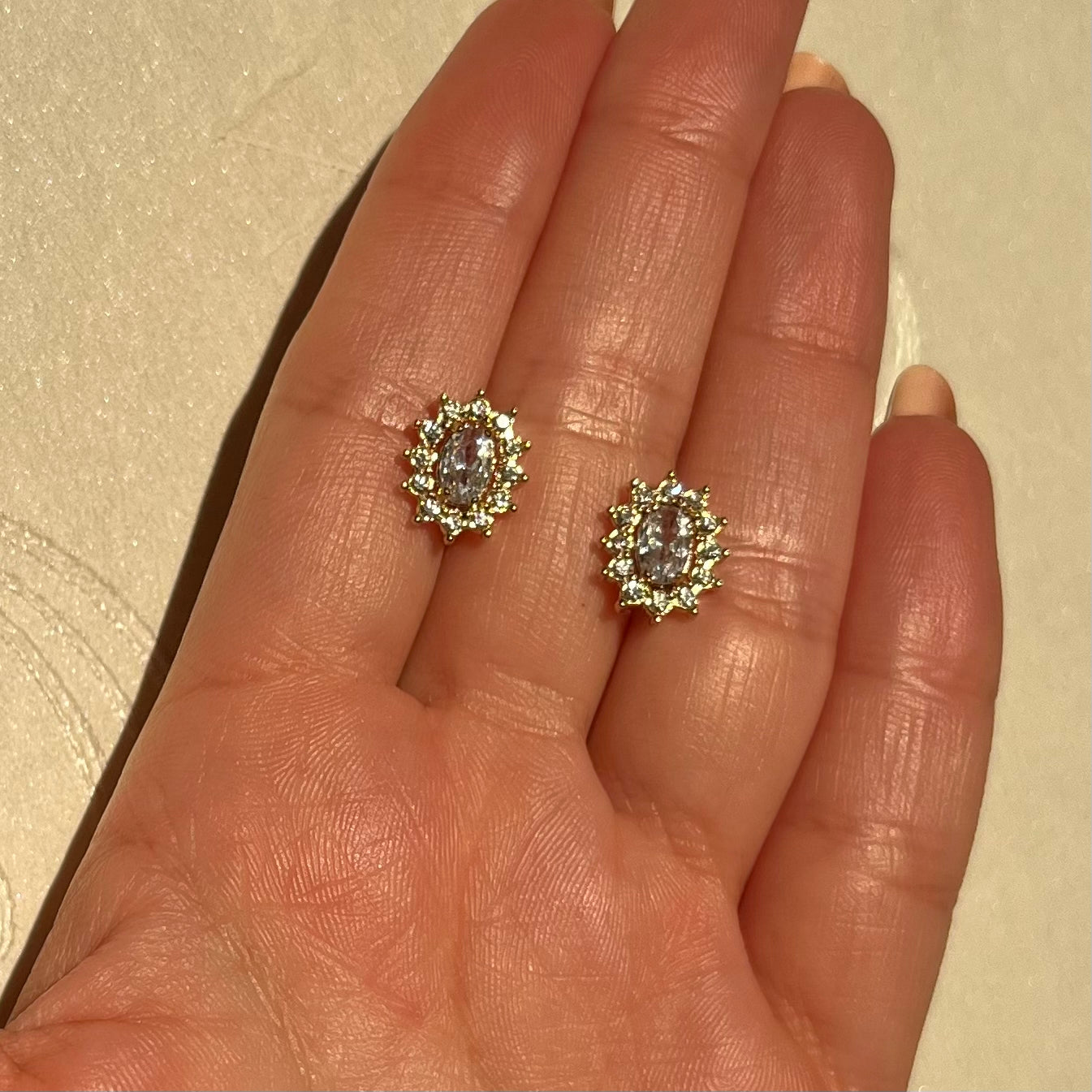 Aros Sol Brillantes Gold