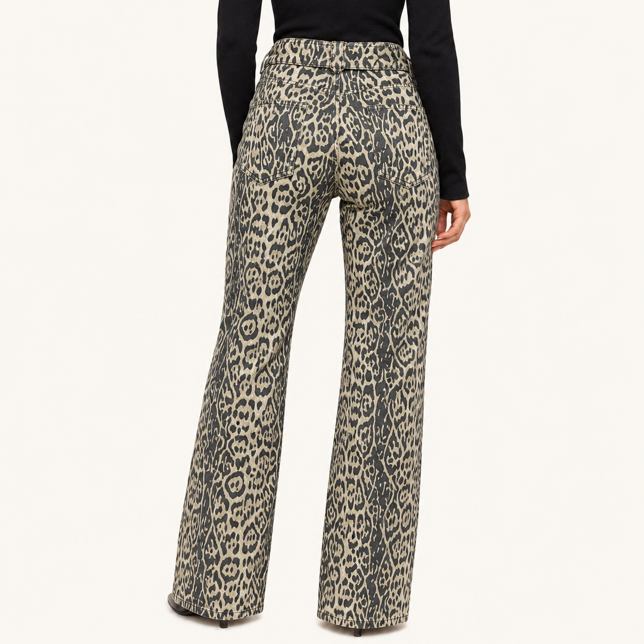 Jeans Wide Leg Estampado