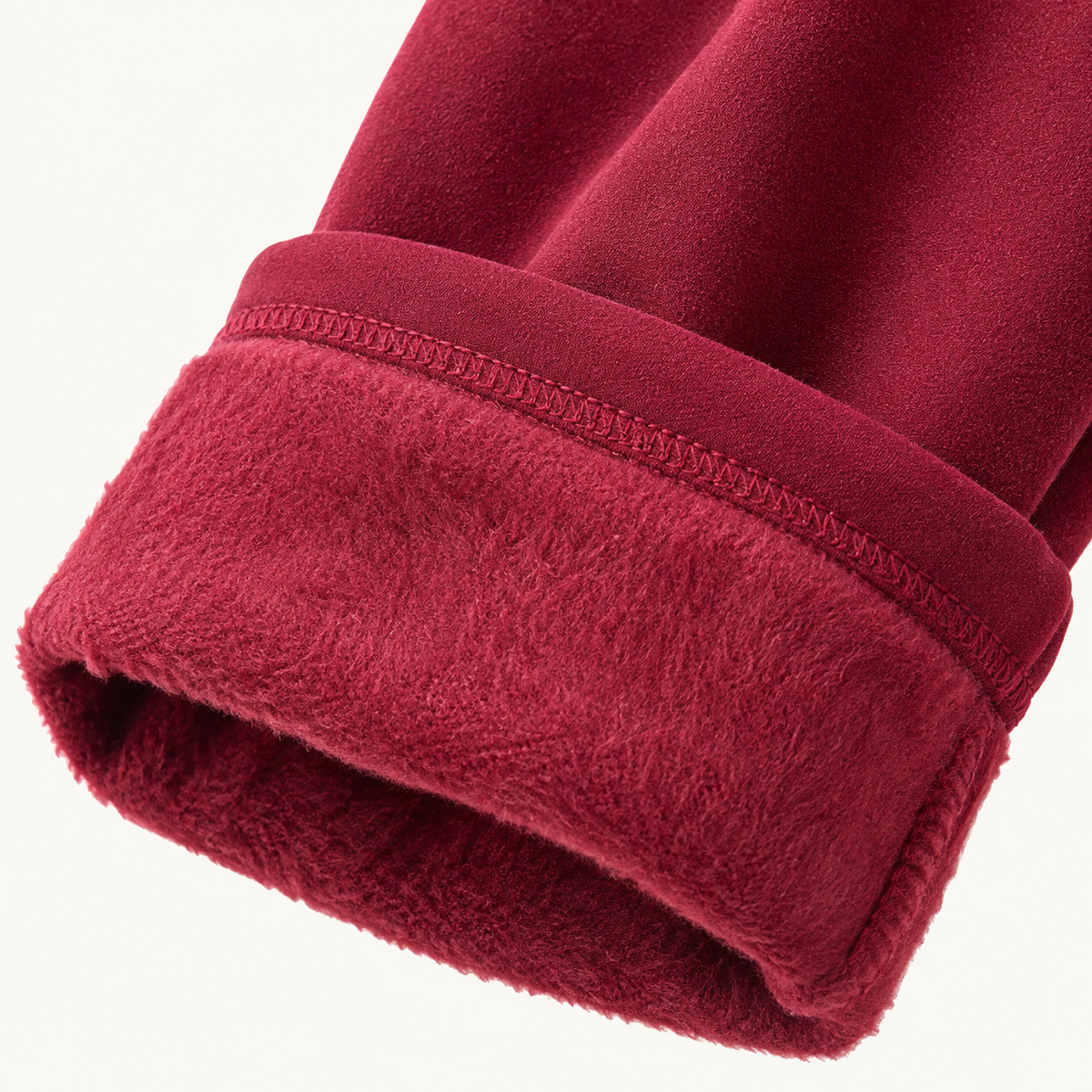 Pantalon con Forrado Polar Burdeo