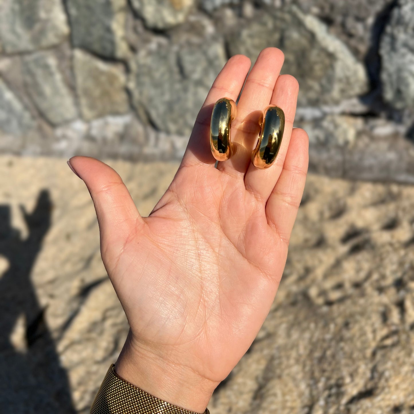 Argollas Chunky Golden