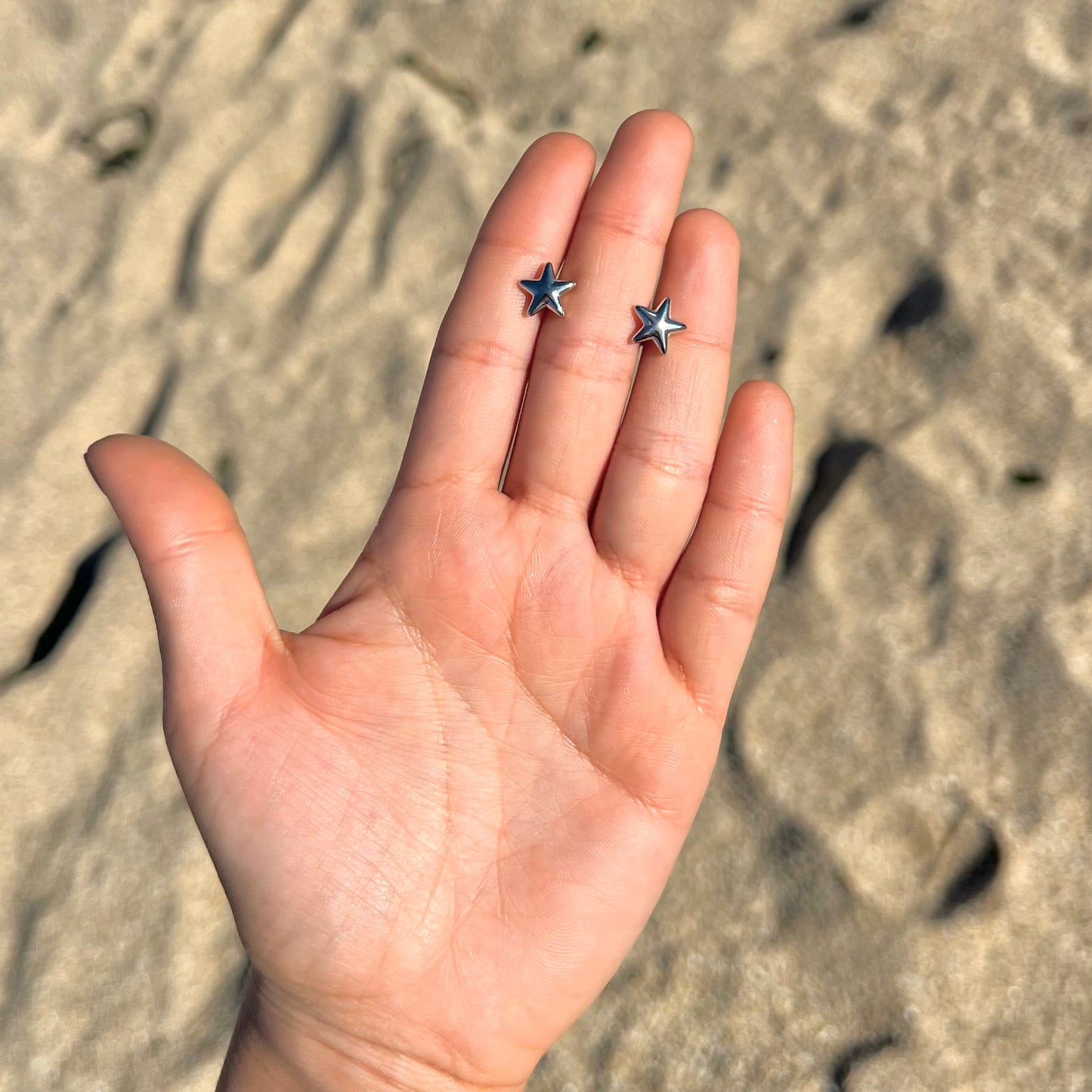 Aros Estrellas Mini Silver