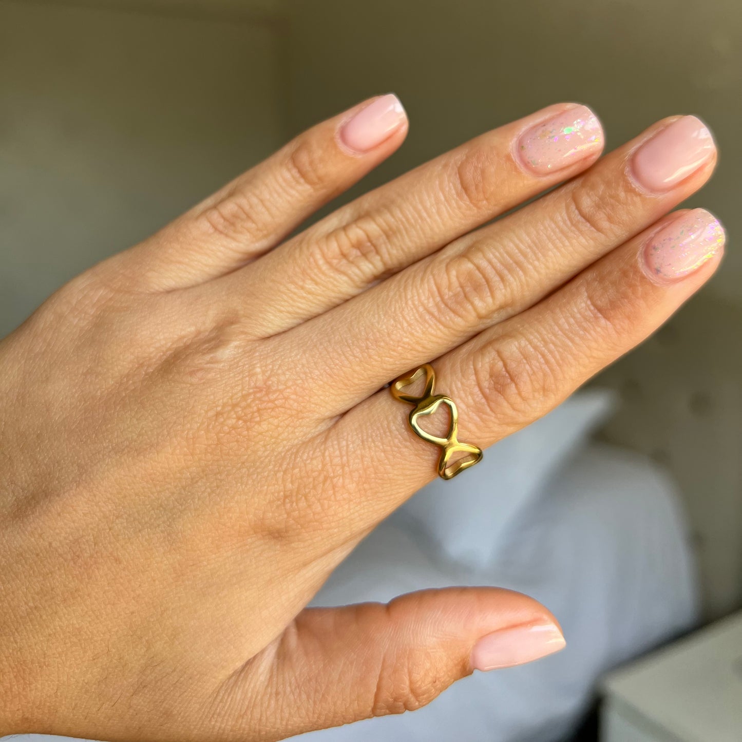 Anillo Corazones Enlazados