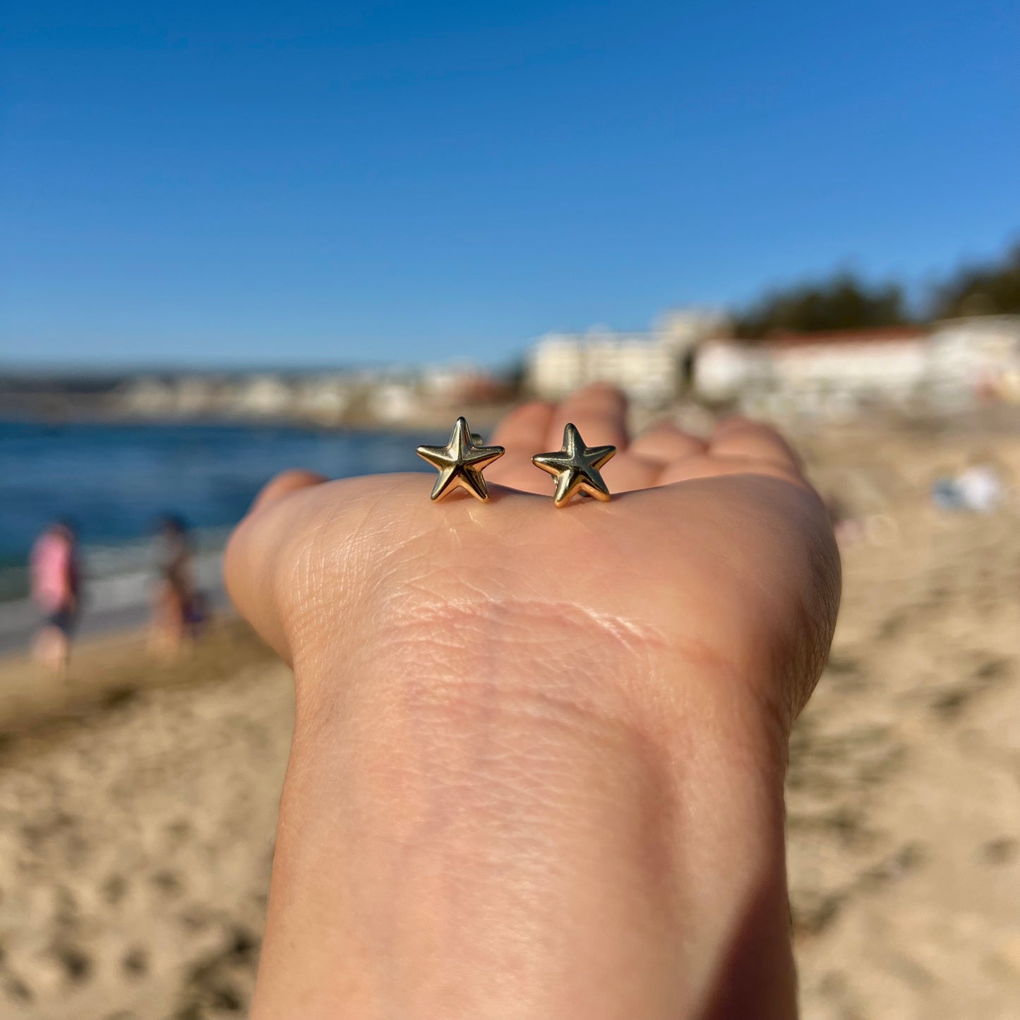 Aros Estrellas Mini Gold