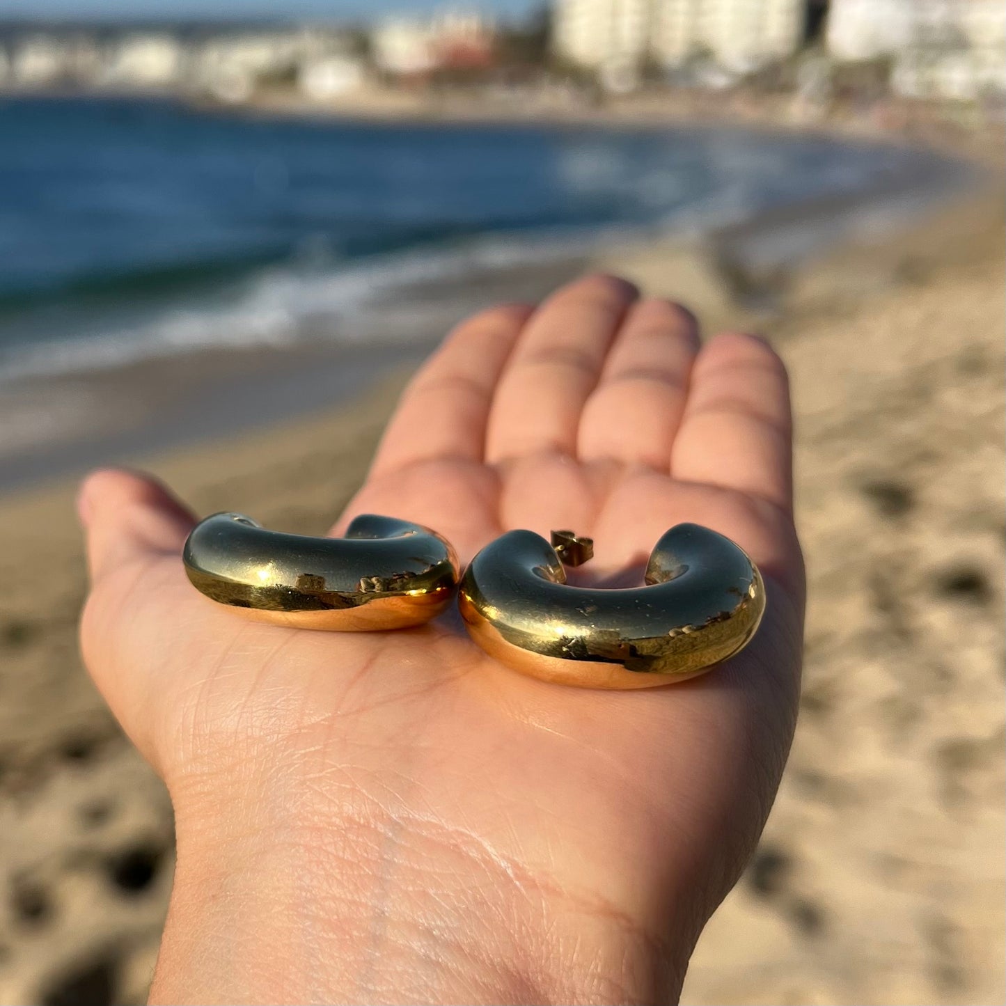 Argollas Chunky Golden