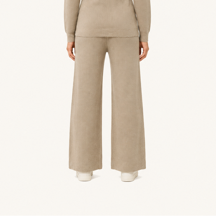 Pantalón Wide Leg Beige