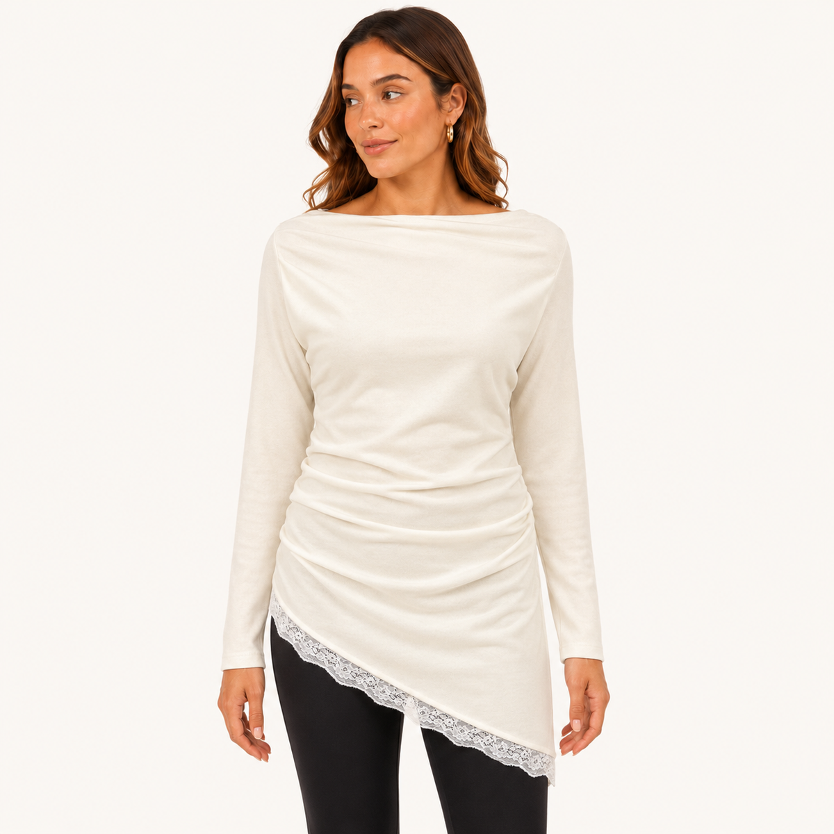 Sweater Encaje Blanco