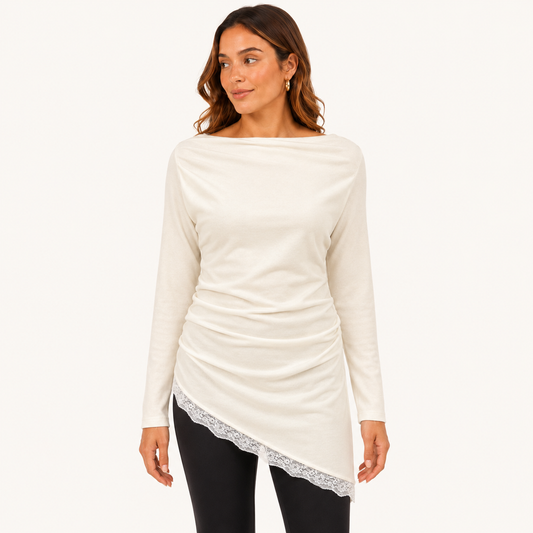 Sweater Encaje Blanco