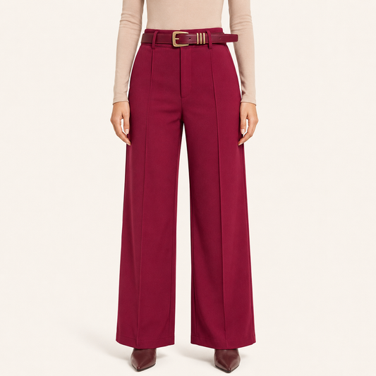 Pantalon con Forrado Polar Burdeo