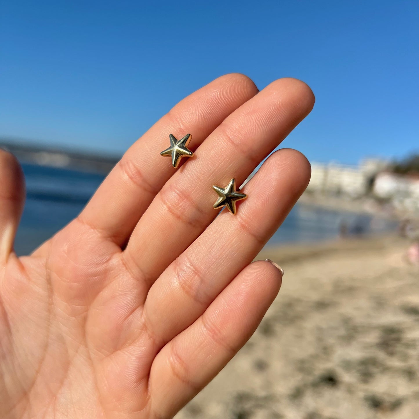 Aros Estrellas Mini Gold