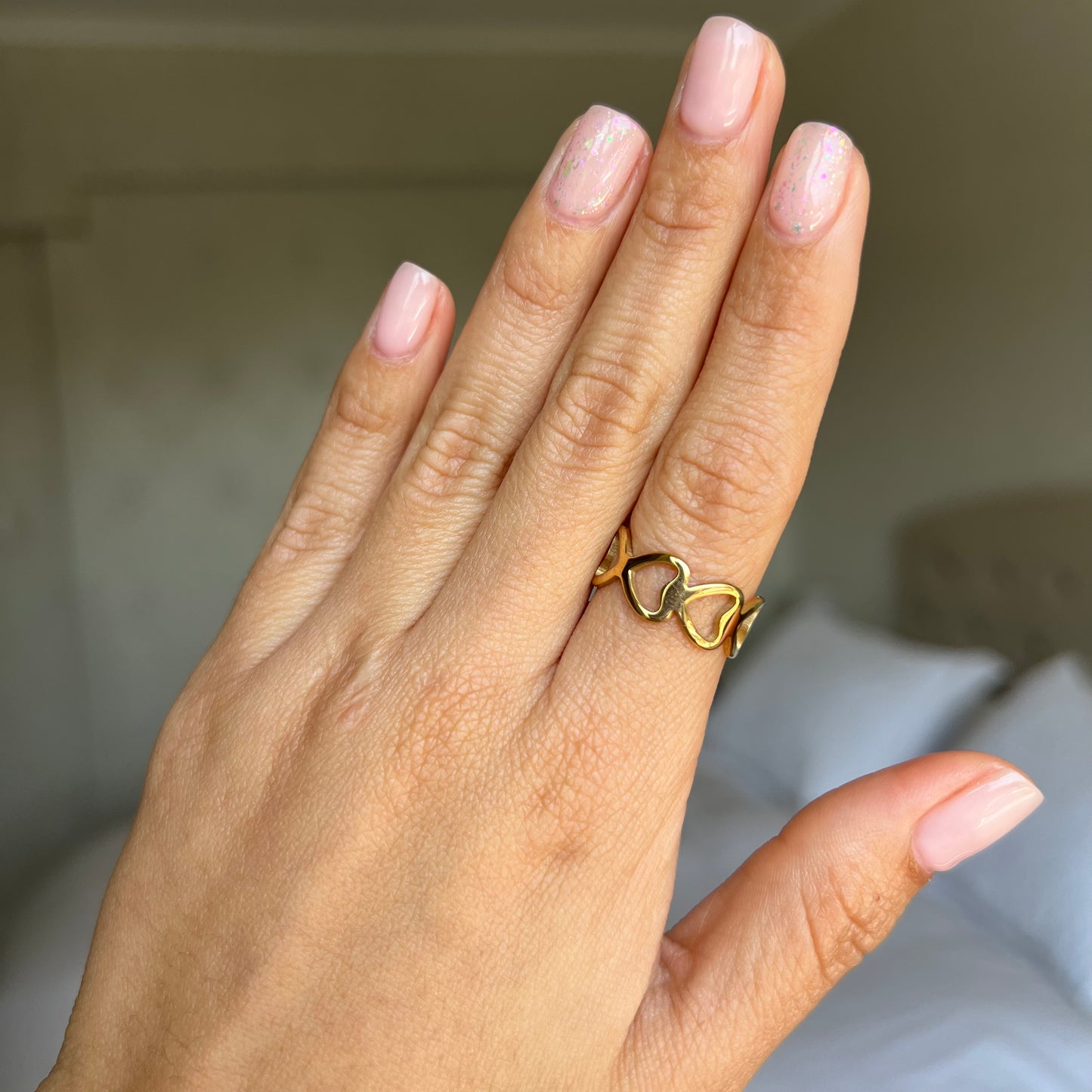 Anillo Corazones Enlazados