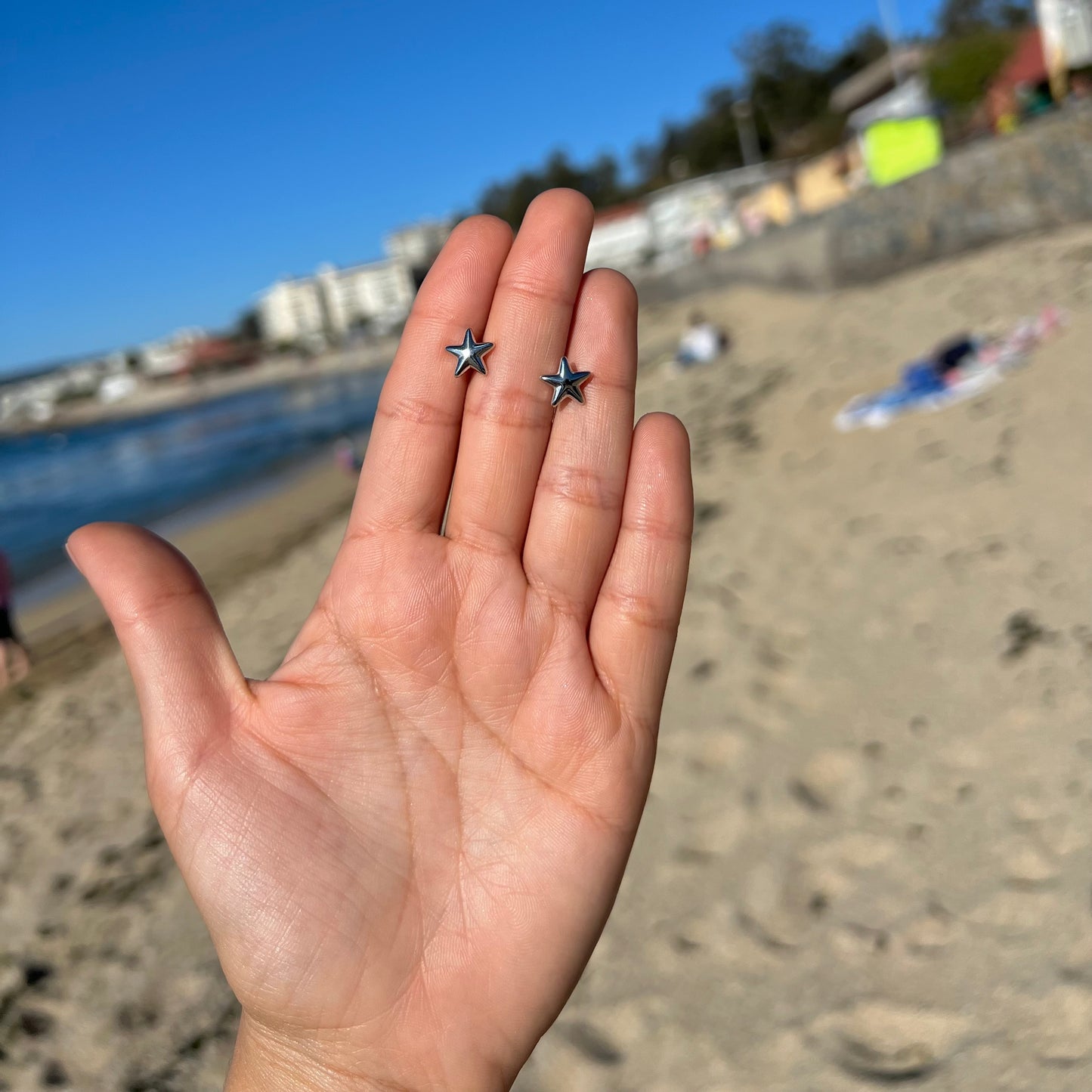 Aros Estrellas Mini Silver