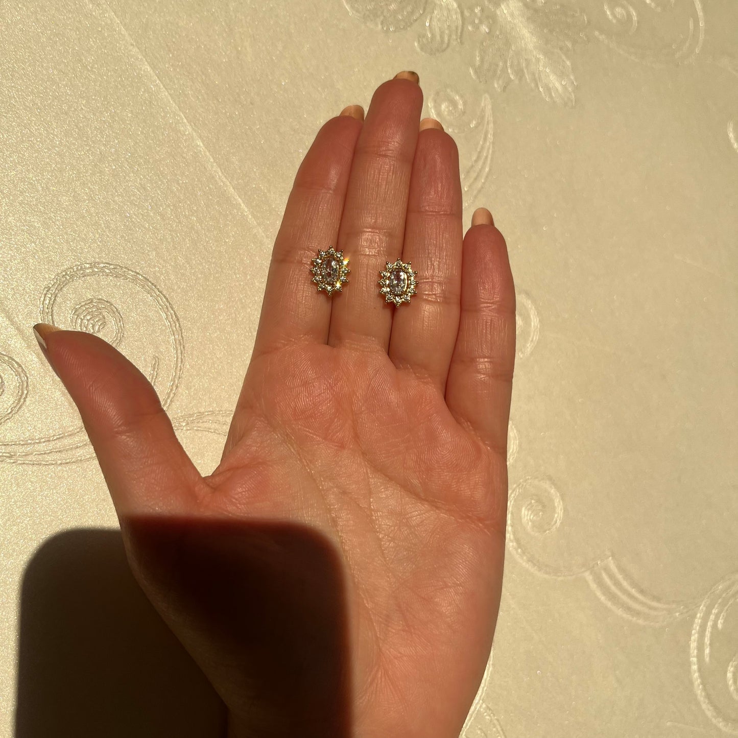 Aros Sol Brillantes Gold