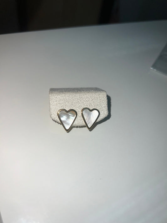 Aros Corazón Nacar