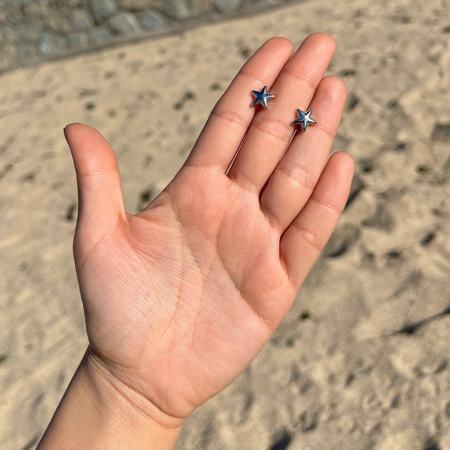 Aros Estrellas Mini Silver