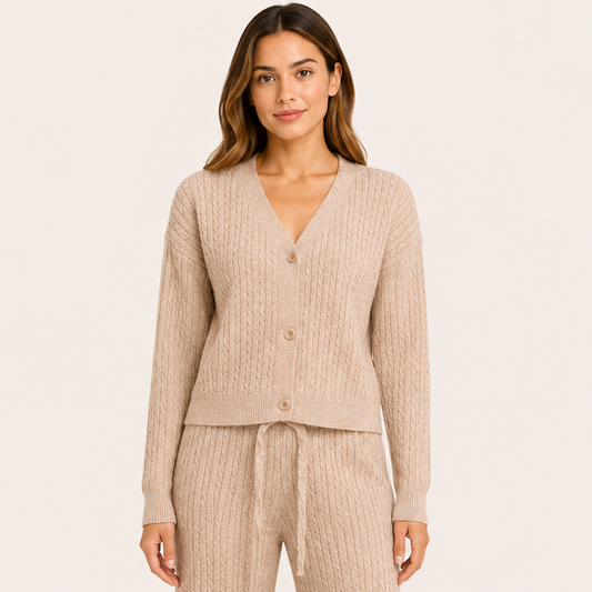 Cardigan Forrado Nude