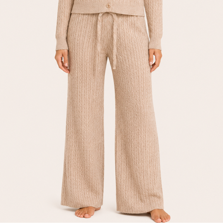 Pantalón Forrado Elasticado Nude