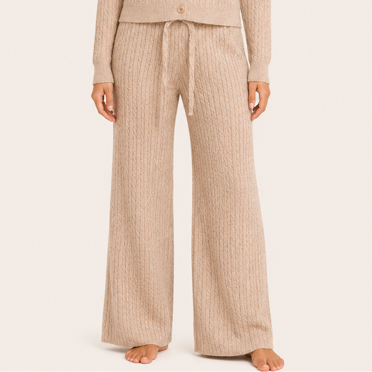 Pantalón Forrado Elasticado Nude