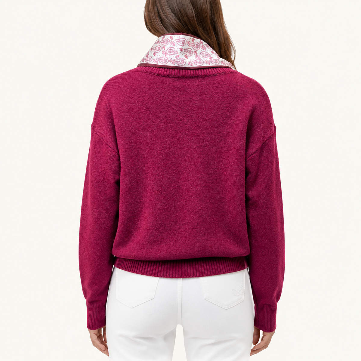 Sweater con Pañuelo Burdeo