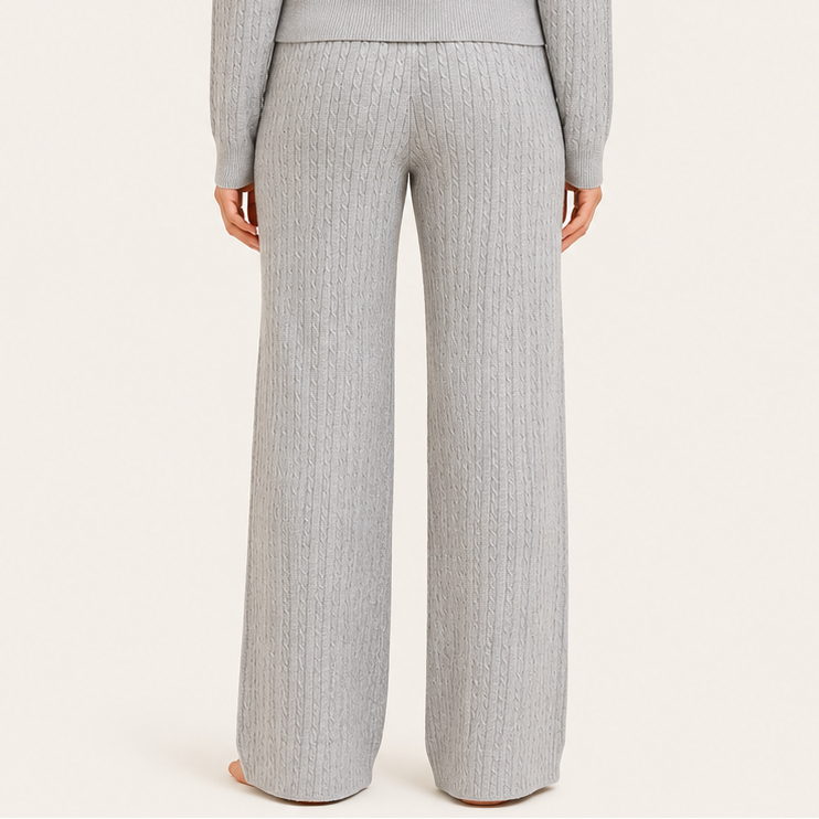 Pantalón Forrado Elasticado Gris