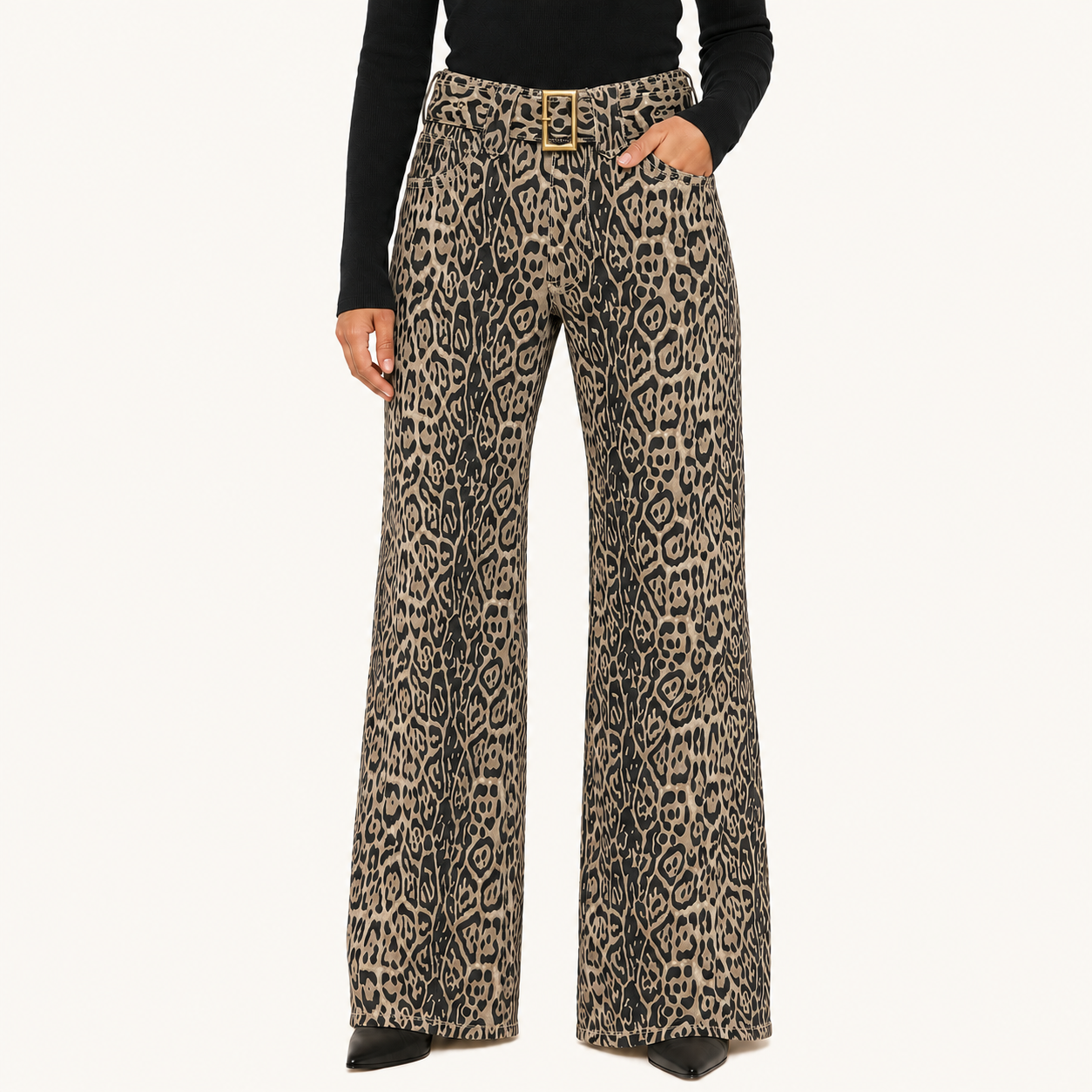 Jeans Wide Leg Estampado