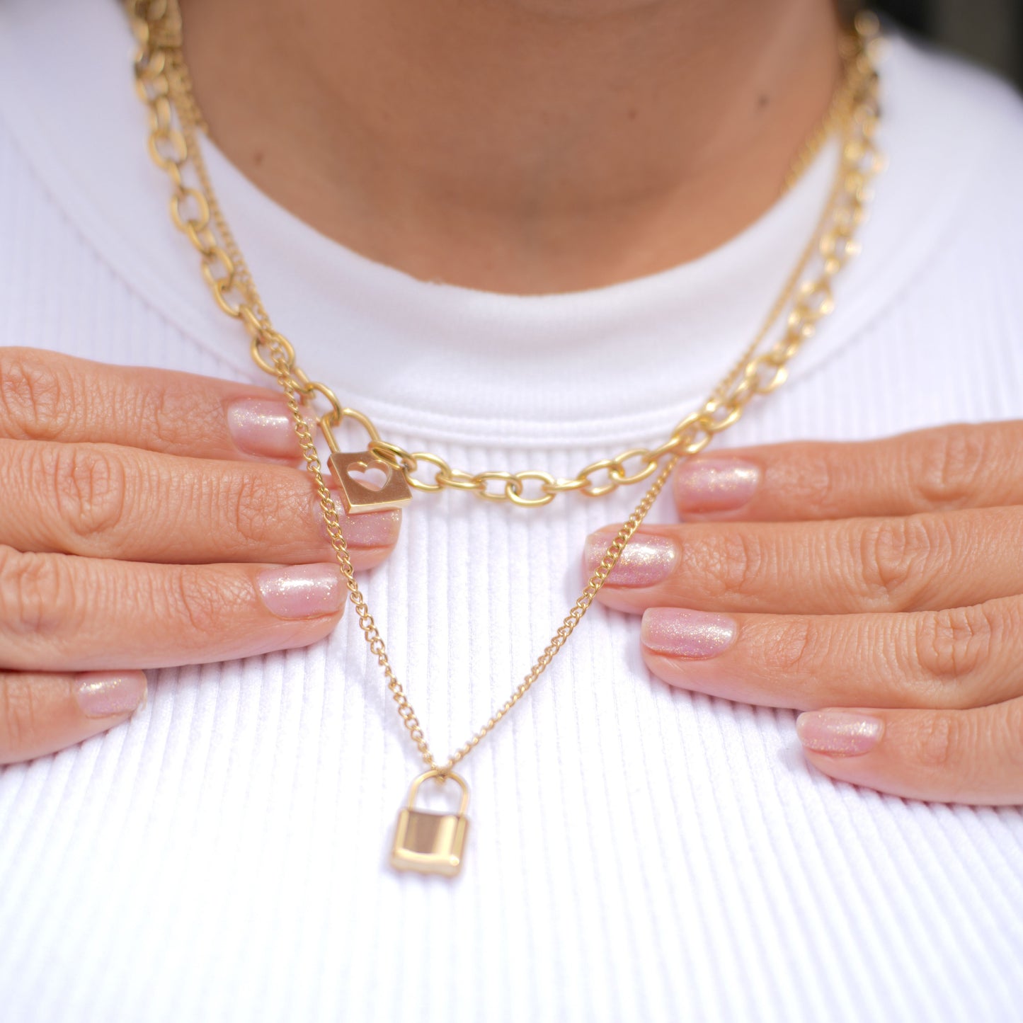 Collar Candado Triple