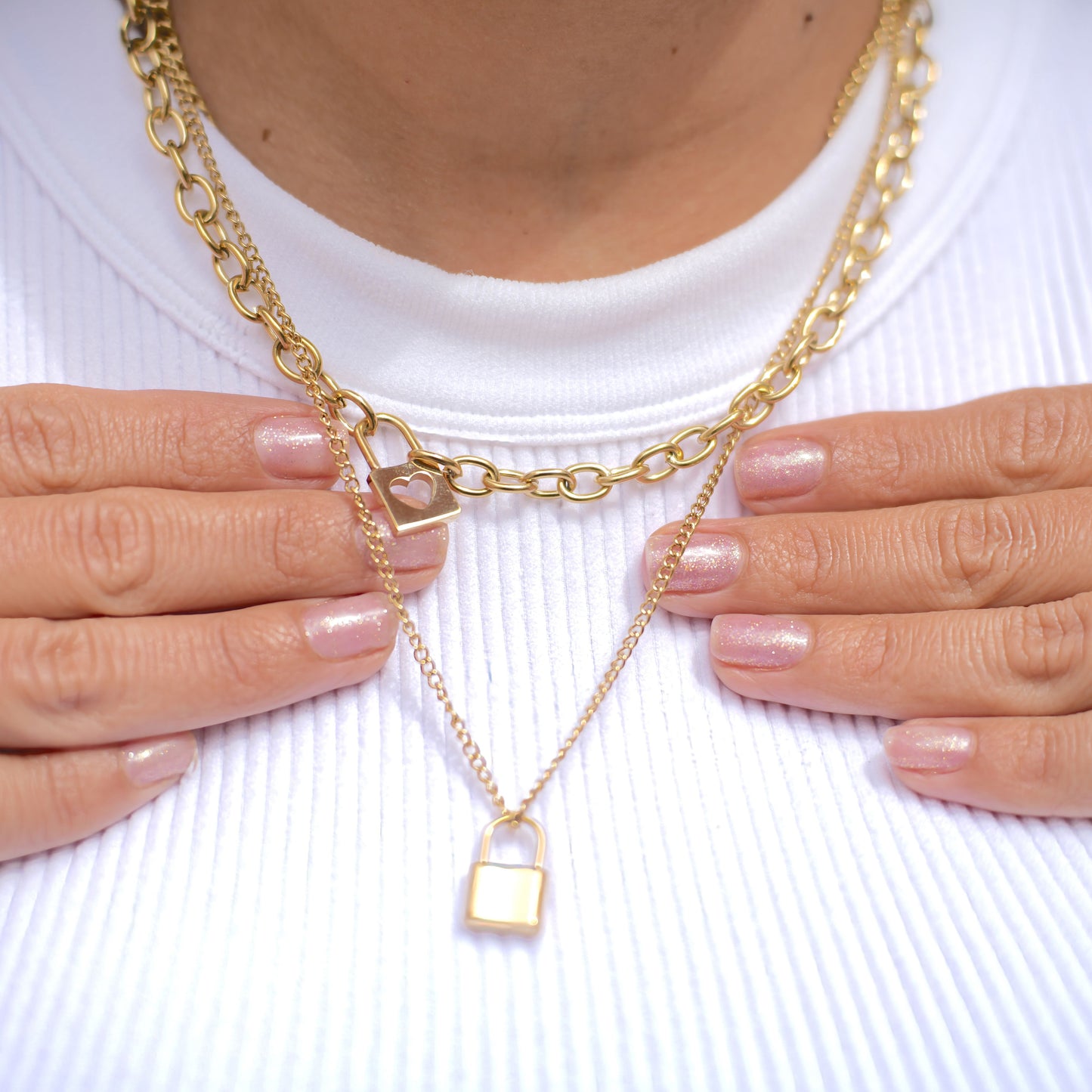 Collar Candado Triple