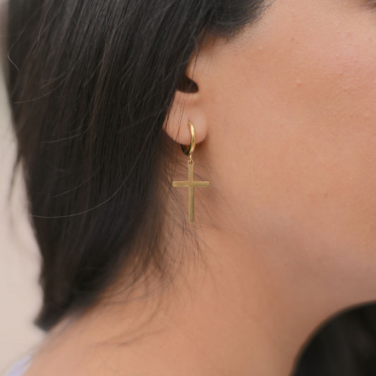 Aros Cruz Gold