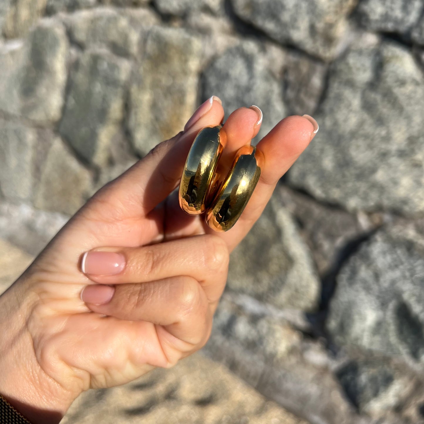 Argollas Chunky Golden