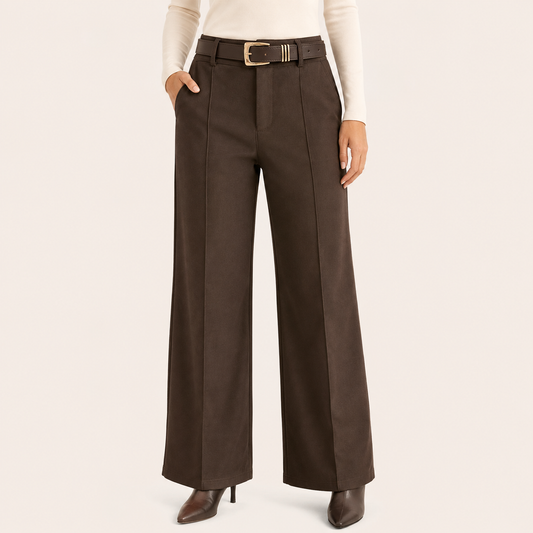 Pantalon con Forrado Polar Marrón
