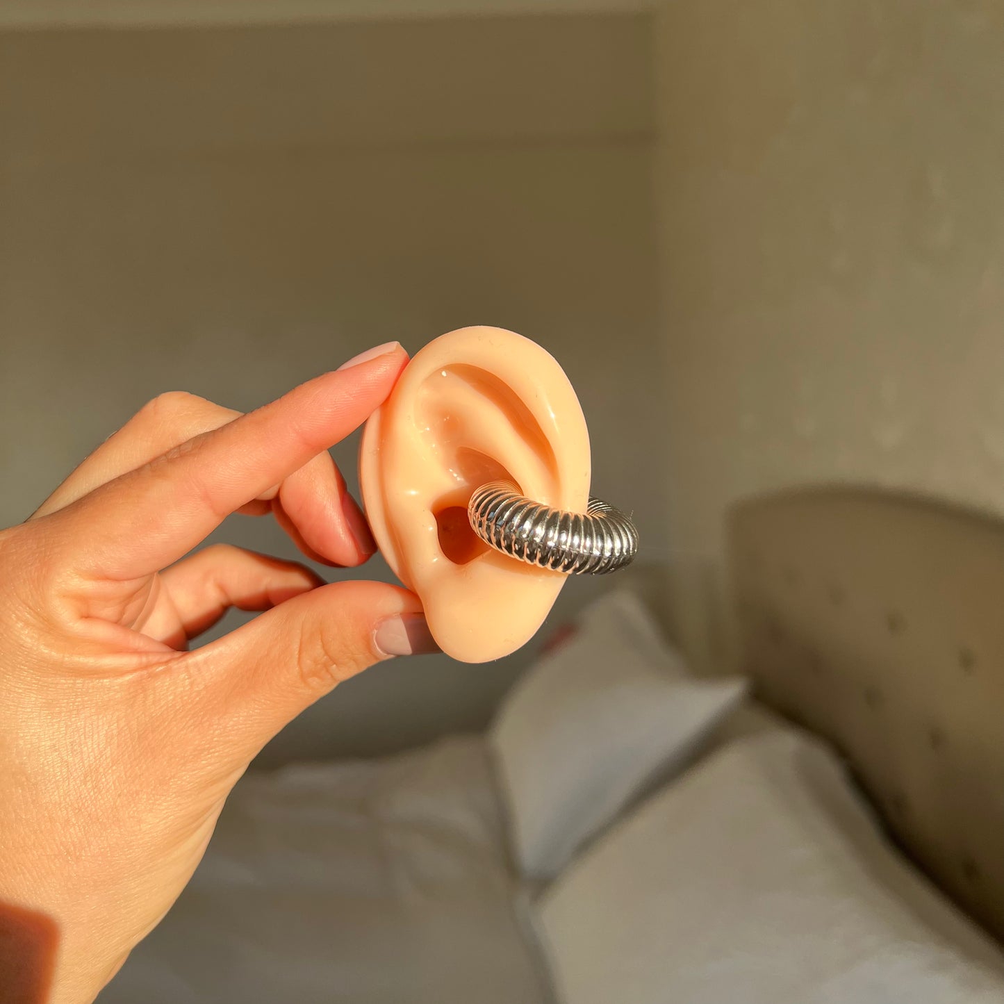 Ear Cuff Silver Caracol