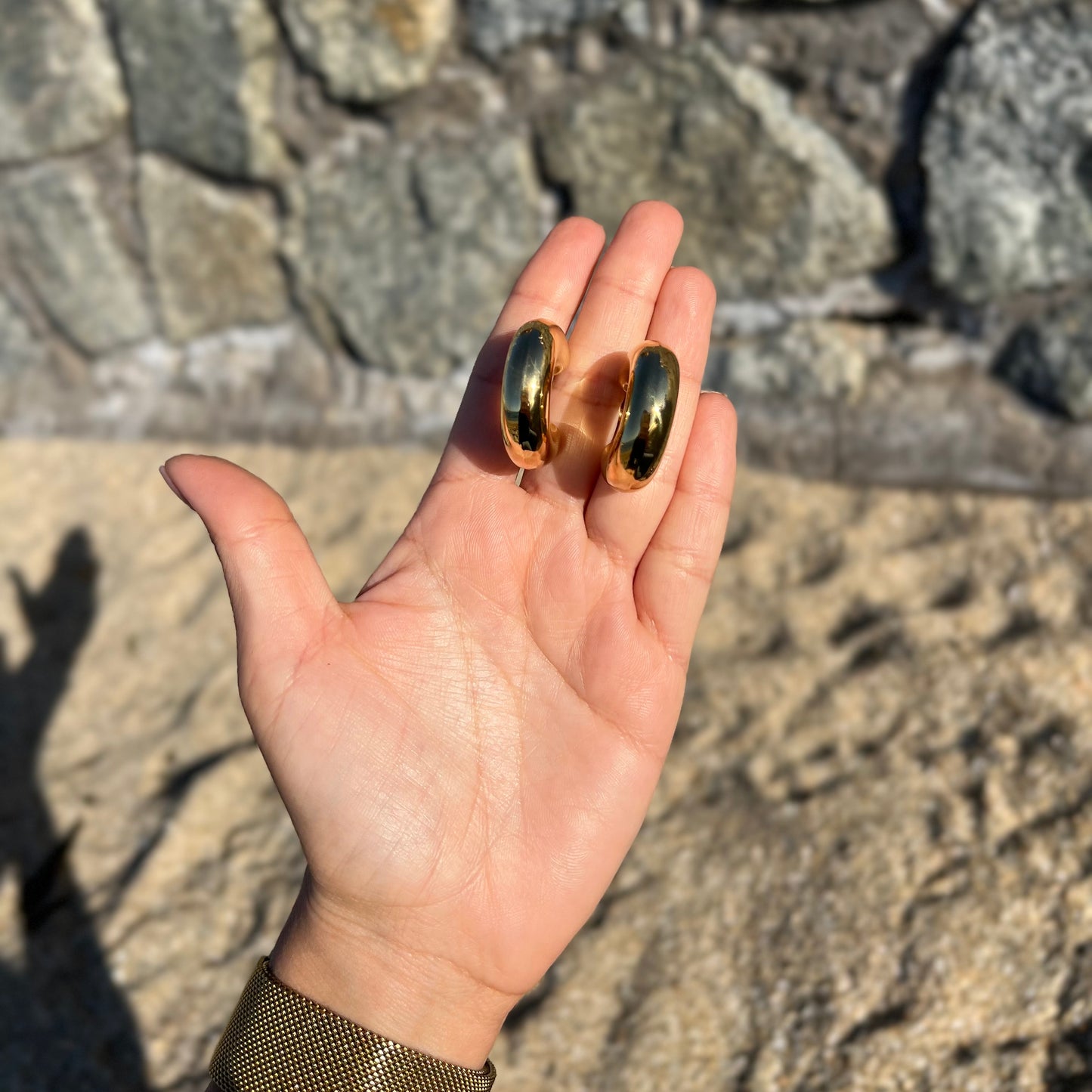 Argollas Chunky Golden